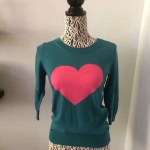 Heart j crew sweater